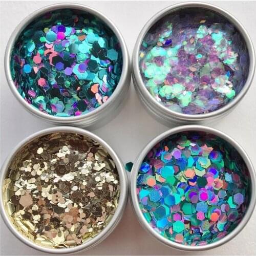 10g/Bag 3MM Hexagon Sequins PVC Paillettes 3D Nail Art Women Manicure Wedding DIY Decoration Sewing Lentejuelas Accessories