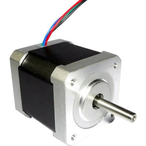 42mm Two phase Stepper Stepping Motor, 24V/1.7A 1500 RPM, 1.8 Degree Step Angle with 4 Lead for Nema17 3D Printer, CNC