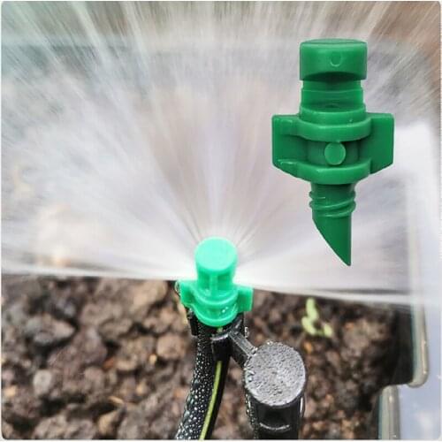 50pcs 90° 180° 360° Garden Irrigation Simple Refraction Nozzle Sprinkler High Quality Fruit Tree Irrigation Gardening Mist Spray
