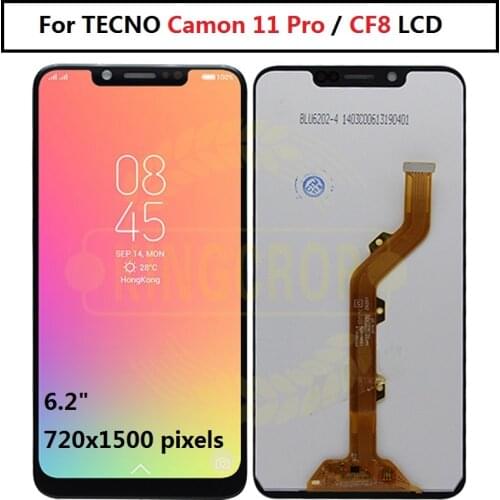 6.2" NEW Original For Tecno Camon 11 Pro CF8 LCD Display With Touch screen Digitizier Assembly parts for Tecno Camon 11 Pro lcd