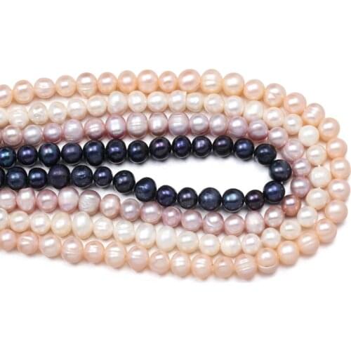Natural Freshwater Pearl Beading High Quality Punch Loose Spacer Beads For Jewelry Making DIY Bracelet Neckalce Accessories 36cm
