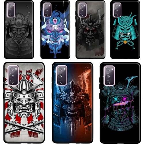 Oni Samurai Mask Case For Samsung Galaxy S20 FE S21 Ultra Note 20 Note9 Note10 S8 S10 S9 Plus S10e Coque