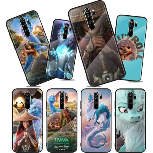 Tempered Glass Cover Raya And The Last Dragon For Xiaomi Redmi Note 10 10S 9T 9S 9 8T 8 7 Pro Max 5G Shockproof Phone Case