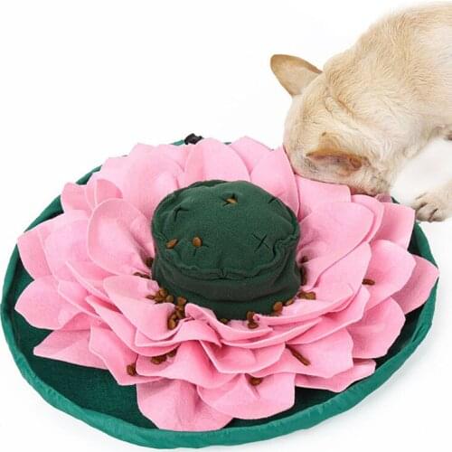 Pet Dog Puzzle Toys Snuffle Mat Slow Feeding Food Mat For Dogs Nosework Dog Bowl Mat Sniffing Mat Pet Cat Puppy Training Games