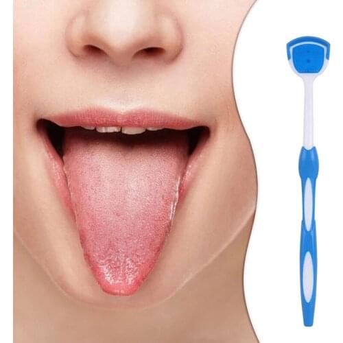 Soft Silicone Tongue Brush Tongue Cleaner Fresh Breath Scraper Oral Care The wider design is easier to clean