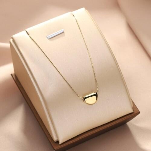 316L Stainless Steel Fashion Fine Jewelry Vintage Beaded Acacia Bean Charms Snake Bone Chain Choker Necklaces Pendant For Women