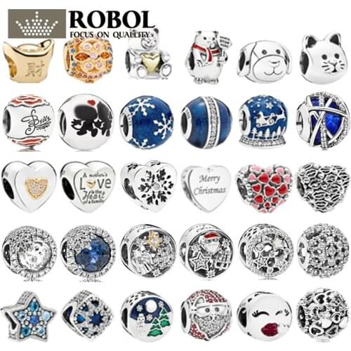 PBD ZZ 22 925 Sterling Silver 1:1 Quality Charm Beads with Original Carved DIY Women Jewelry Fit Pan Bracelet Free Shipping