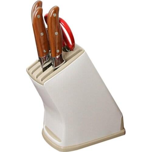 1 Pcs Plastic Knife Holder Stand Multi-options Ceramic Knives Storage Rack Tool Holder Hotel Accessories Kitchen Gadgets