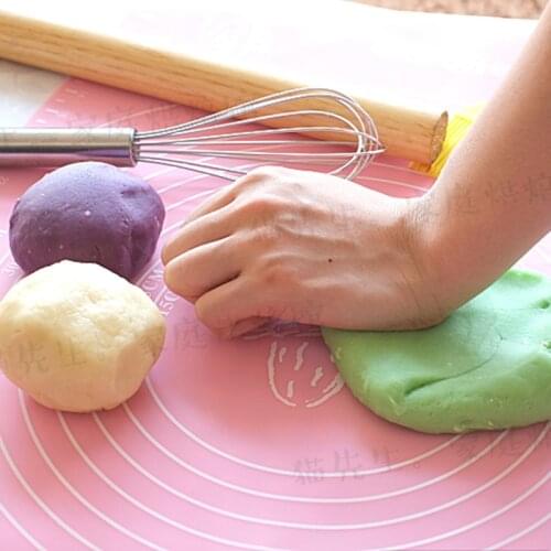 Large 50*40cm silicone baking tools soft rolling pastry board heat insulation chopping board Kneading Dough table scale pad