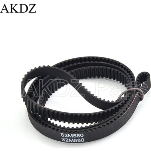 S2M Synchronous Timing belt Pitch length 580 width 6mm/9mm Teeth 290 Rubber closed S2M timing belt