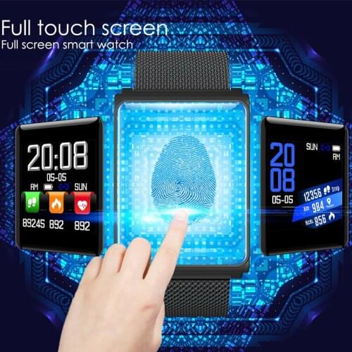 Color LCD Step counting Smart Bracelet Fitness Tracker Smart Wristband Bluetooth Motion tracking Smart Watch Bluetooth 8.0 1.3"