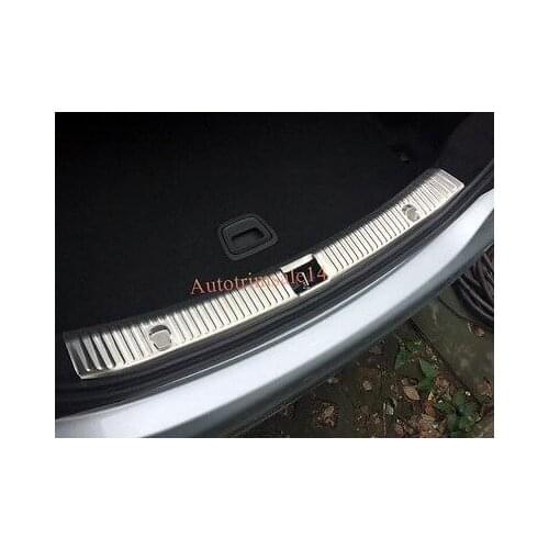 Steel Interior Rear Bumper Guard Sill Plate Trim For Benz E-Class W213 2016 2017