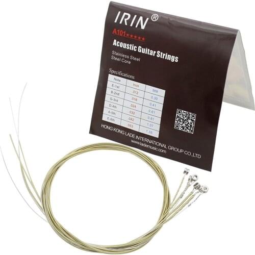 IRIN A101 Steel Core Acoustic Guitar Strings 0.012-0.053 Inch Guitar & Accessories for Beginners / Professional Performance