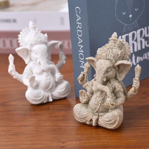 Elephant Ornaments Handmade Crafts Indian Handicrafts Resin Material Anti-rust Elephants Statues Adornmen Home Decoration Gifts