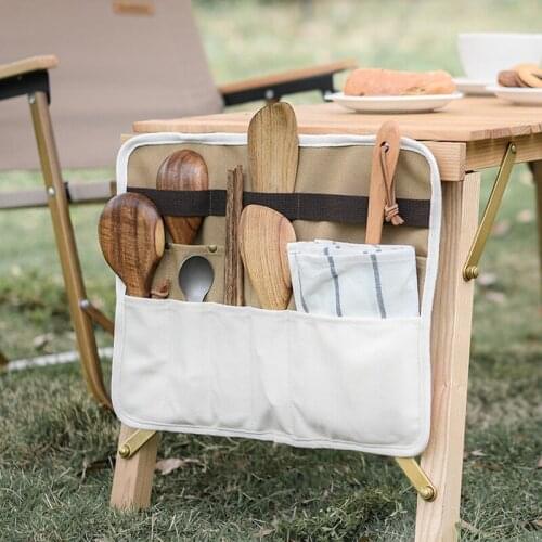 Outdoor Picnic BBQ Storage Pack Camping Tableware Cutlery Storage Bag Chopsticks Spoon Fork Organizer Holder
