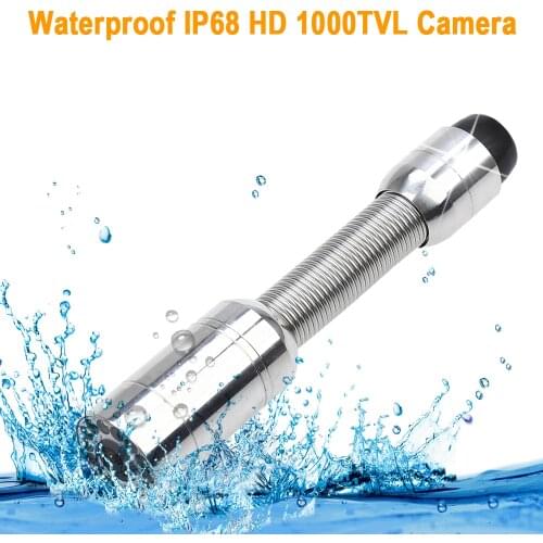 23mm Waterproof IP 68 HD 1000 TVL Stainless Steel Industrial Pipeline Sewer Pipe Endoscope Camera Head Used For Pipeline Inspect