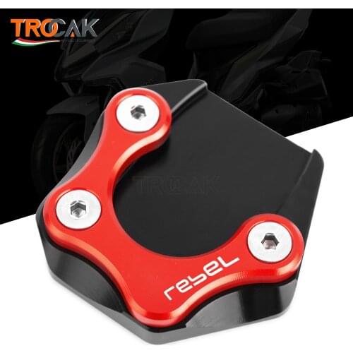 Motorcycle Kickstand Extension Pad Side Stand Enlarger Plate for Honda Rebel CMX 300 500 CMX300 CMX500 2017-2021 2020 2019 2018