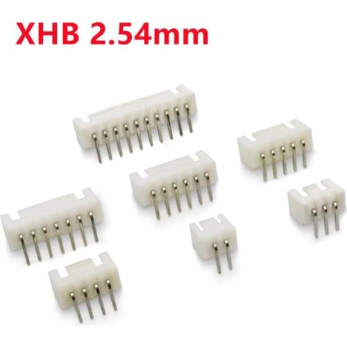 20PCS XHB 2.54mm buckle locking looper socket 2p 3p 4p 5P 6P-10P XH2.54 Pin header Connectors