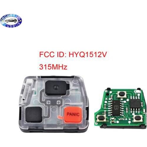 3 Buttons 315MHz Remote key Board FOB for Lexus GX470 LX470 FCC ID: HYQ1512V