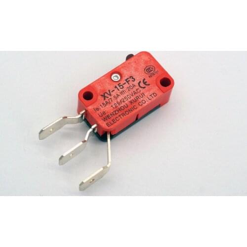 5)15-F3 15A 125VAC NO+NC Micro Switch Long Side Terminal Type IP40 Protection