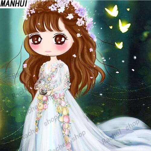 Diamond Embroidery Diy Diamond Painting Cross Stitch Kits Diamond Mosaic Cartoon girll Full Square Diamond Embroidery DS216