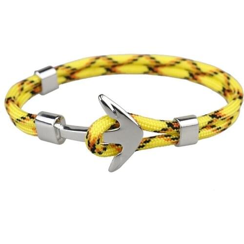 Free shipping hot Anchor Men and womens Bracelet Polyester Rope Jewelry bracelets wholesale