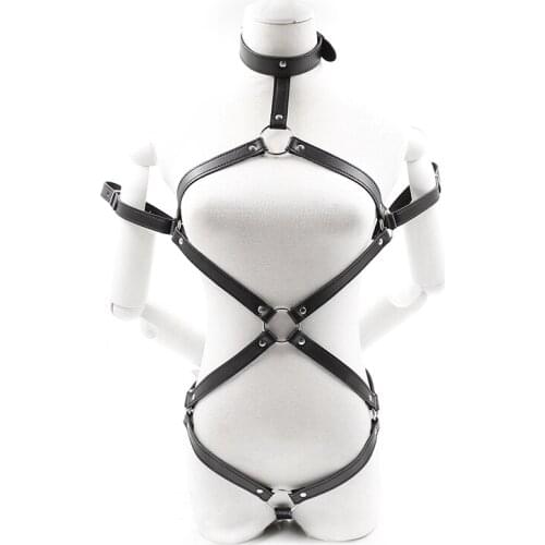 Bondage Sex Leather Clothing Fetish Sex Product for Woman Bondage Restraints Adult Games for Couples