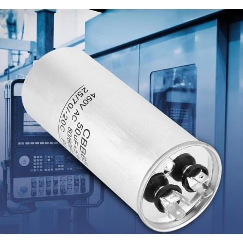 CBB65 450V 50UF Capacitor Start Motor Homopolar Electrolytic Capacitor For Air Conditioning Motor