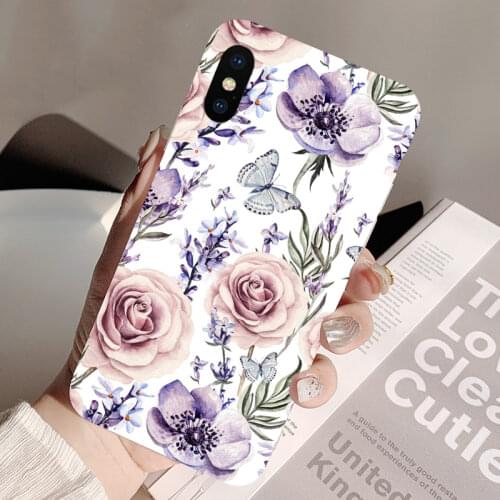 Pattern Case For Xiaomi Poco X3 NFC M3 Pro F3 F1 Mi 11 Lite Note 10 9 8 10T 9T A2 A3 Max 3 2 Rose Flowers Silicone Back Cover