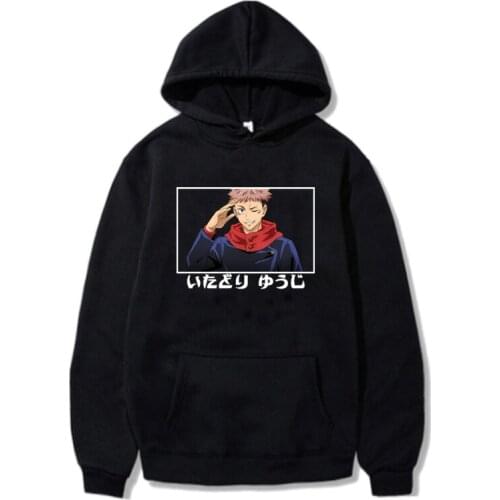Jujutsu Kaisen Vintage for Teenagers Unisex Hoodie Oversized Cartoon Keep Warm fall Winter Women Men