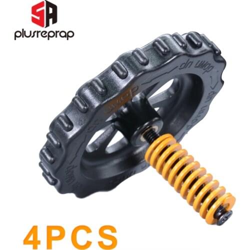 4PCS Heated Bed Spring Leveling Kit Adjustment Nut+Springs+ Screw Heatbed Adjusting Kit For 3D Printer Parts CR-10 Ender 3 MK3