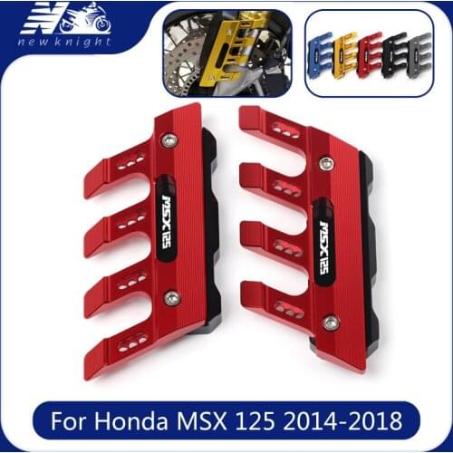 Laser logo(MSX125) Motorcycle CNC Front Fender Slider Protector Mudguard Cover Protection Accessories For Honda GROM MSX 125