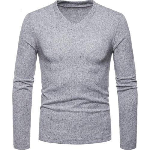 Fashion Thin Cashmere Sweater Men 2020 Autumn New Wool Knitted Sweater Men Long Sleeve V Neck Pullover Coat Male Pull Homme XXL