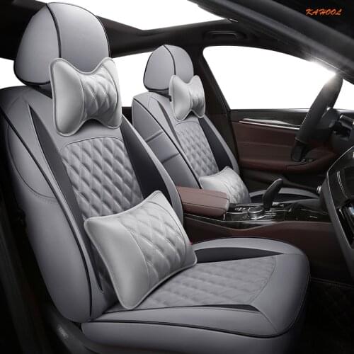 KAHOOL Custom Leather car seat cover set For Ford Everest Territory Explorer Mustang Ranger Automobiles Seat Covers cars seat