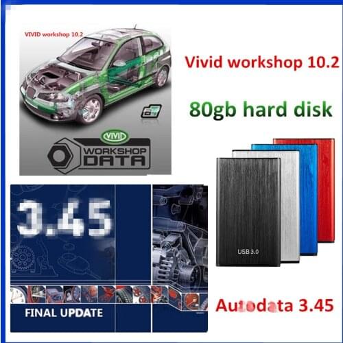 Newest Version Auto Repair Software Auto---data 3.45 vivid workshop data 2010 + install video guide+ Remote Install help
