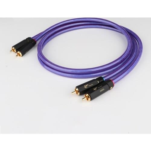 Pair Van den Hul MC-SILVER IT 65 RCA Interconnect Cable with Gold Plated RCA Plug