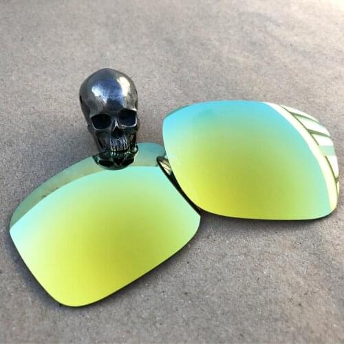 Firtox True Polarized Enhanced Replacement Lenses for-Oakley Ten OO9128 Sunglass (Lens Only)-24K Gold