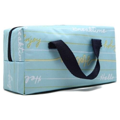 1.5L portable small lunch bag mini cooler handbag thermal meal drinks fresh carrier bag ice pack insulated cans holder cool bag