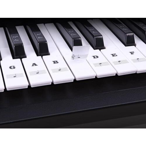 Transparent Piano Keyboard Sticker 88 Keys Electronic Keyboard Piano Sticker