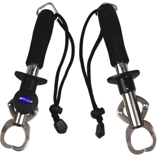 Fish Lip Gripper 33lbs with Scale Ruler Fish Holder Soft Hand Fish Grabber Non-slip Fishing Lip Gripper Grip Tool for Cleaning