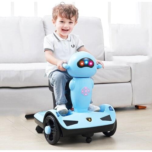 Net Celebrity Childrens Remote Control Electric Balance Car with Remote Control Light and Music Four-wheeled Childrens Car