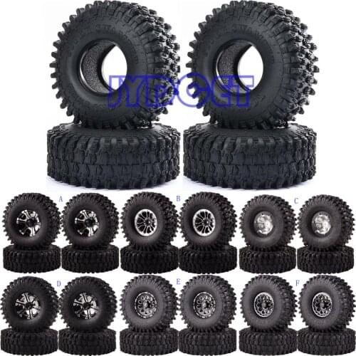120mm Tire Tyre 1.9" Metal Wheel Rims RC 1/10 Climbing Rock Crawler Super Swamper Rocks Tyre For TF2 D90 D110 SCX10 II 90047