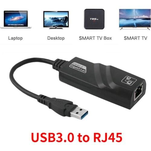 USB Ethernet Adapter USB 3.0 to 10/100/1000 Gigabit Ethernet Internet Adapter for laptop desktop TV box