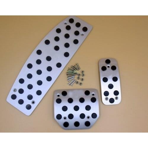 High quality Non-slip Aluminum Foot Rest Fuel Brake AT Pedals Pads For Land Rover LR3 LR4 Sport Discovery 3 4 With logo