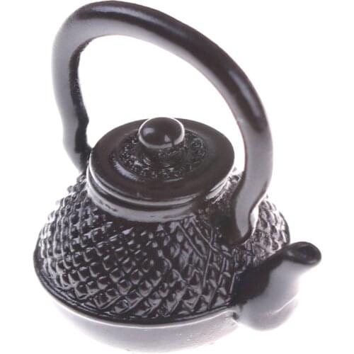 1/12 Dollhouse Miniature Tea Kettle/Tea Pot Classic Toys Pretend Play Furniture Toys For Miniature Kitchen Accessory