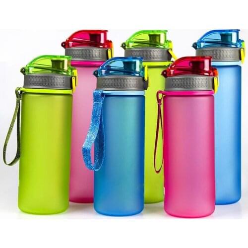1 Pcs New Portable Fashion Space Water Cup Leakproof Student Outdoor Sports Travel Plastic Mug Fitness Drinking Bottle