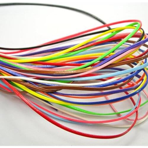 12 Meter Mixed Color Flat Soft Synthetic Leather Jewelry Cord Lace String 3X1mm