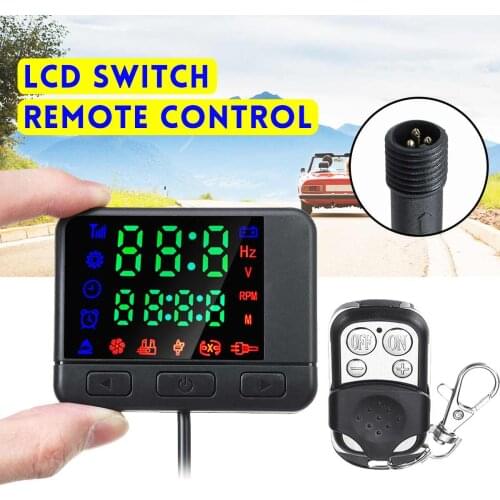 12V/24V LCD Monitor Switch Remote Control Accessories For Car Track Diesels Air Heater Parking Heater Car Heater Accessories New