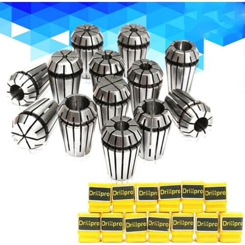 13pcs 1-1m ER20 Spring Collet Set CNC Workholding Engraving&Milling Lathe