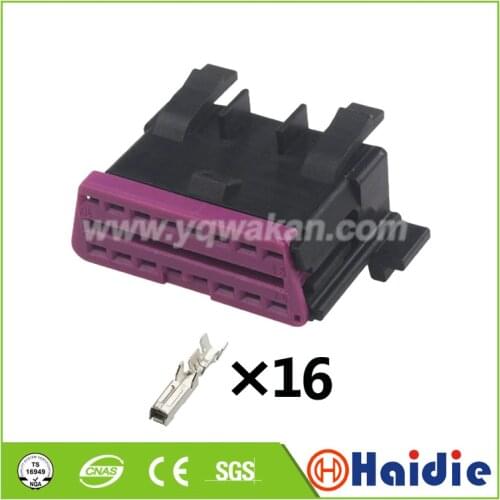 2sets 16pin car electric plactic plug 1H0 972 695 auto wire harness unseled connector 1H0972695